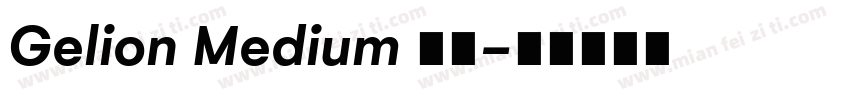 Gelion Medium 下载字体转换